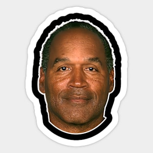 oj simpson Sticker